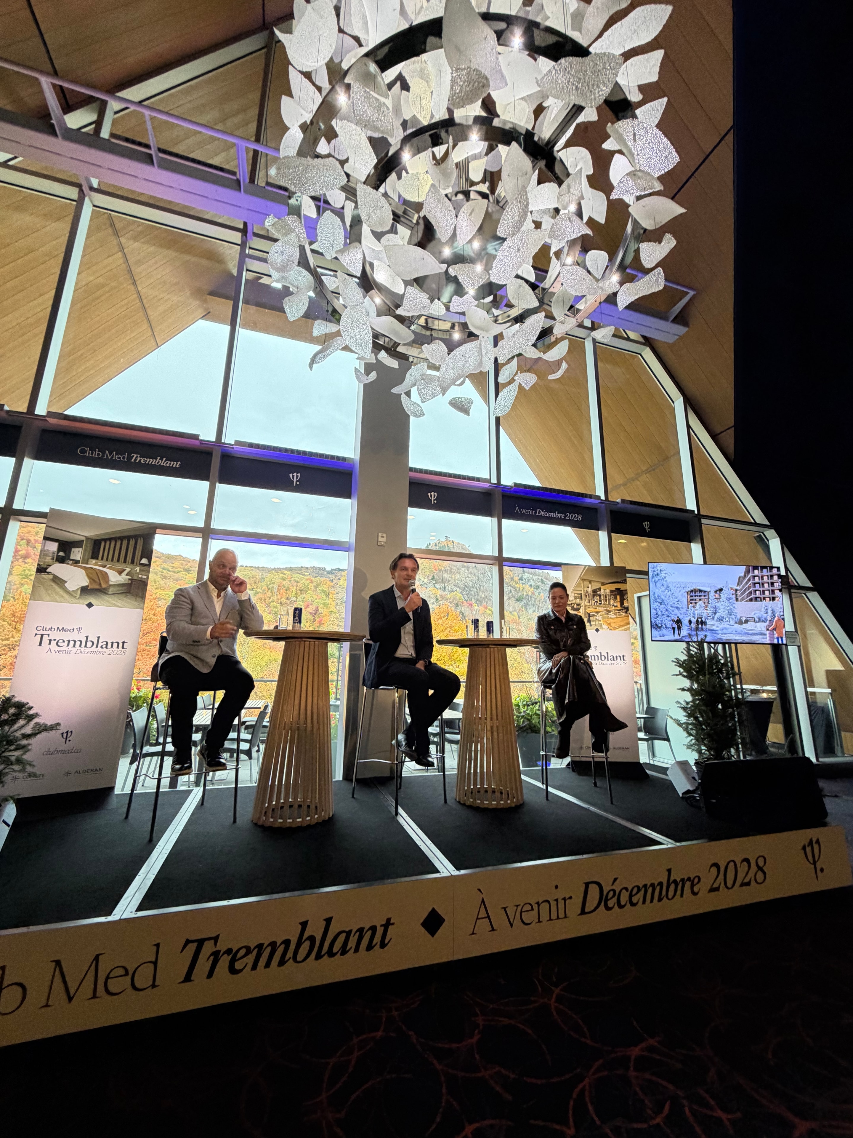 Club Med Tremblant groundbreaking panel